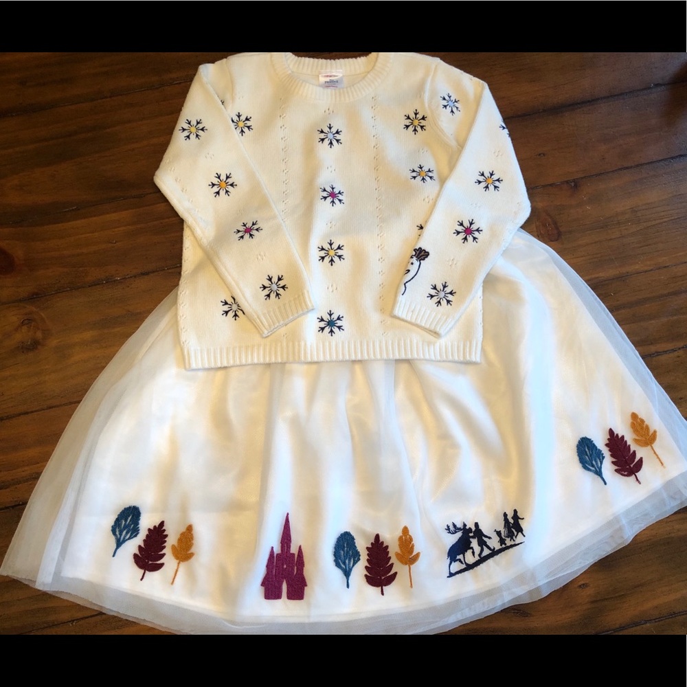 Hanna Andersson NWT Frozen 2 Sweater and Skirt
